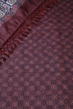 Navy Cotton Silk Printed Saree