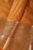 Mustard Cotton Silk Woven Saree