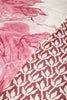 Magenta & Cream Dual Tone Color Floral Printed Chiffon Saree