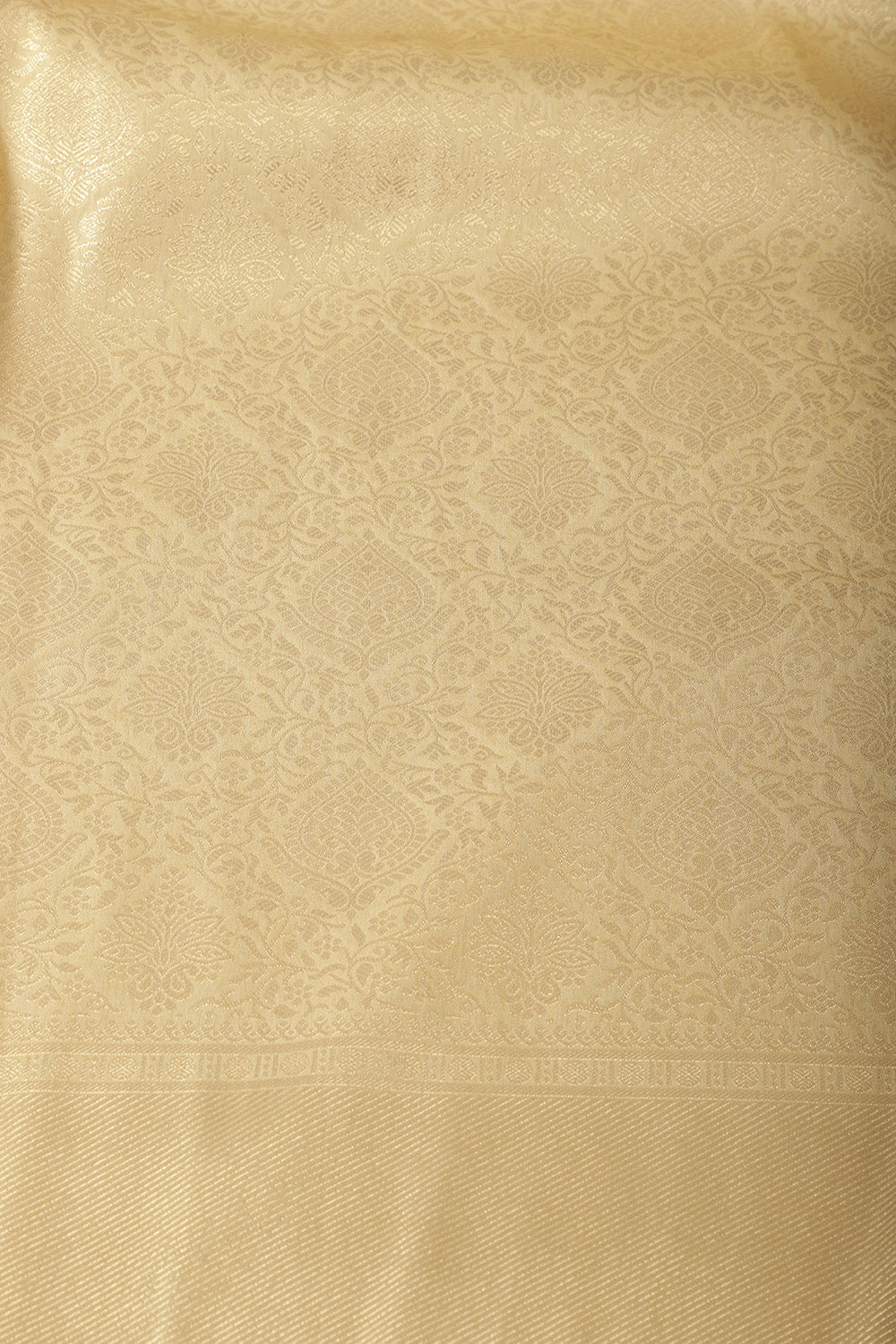 Beige Soft Silk Zari Woven Saree