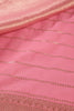 Pink Color Georgette Saree with Zari Pinstripes