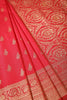 Red Colour Mulberry Silk Woven Saree