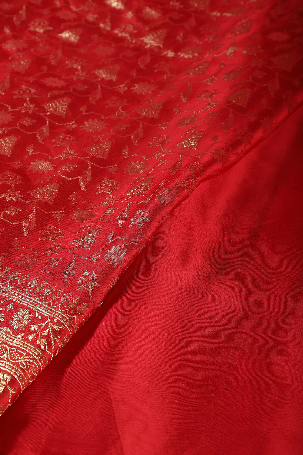 Red Woven South Silk Saree