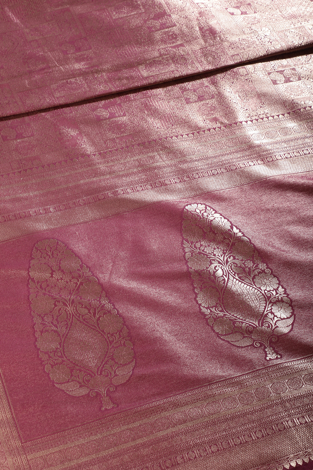 Wine Colour Soft Silk Zari Woven Saree