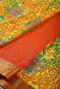 Mustard Color Geometric Printed Tussar Silk Saree