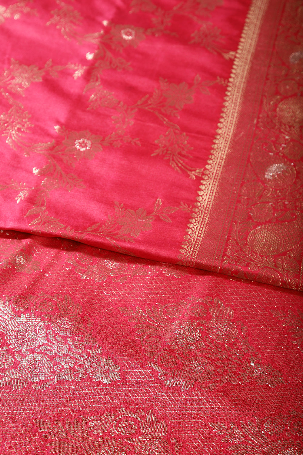 Valentine Red Colour Zari Woven South Silk Saree