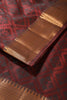 Maroon & Black Dual Tone Silk Woven Saree
