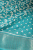 Firozi Color Cotton Silk Printed Saree