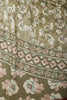 Sage Green Floral Printed Cotton Silk Saree