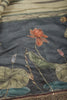 Grey Cotton Floral Printed Saree