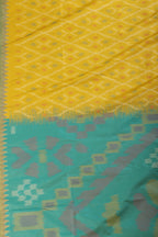 Lemon Yellow Soft Silk Resham & Zari Woven Saree