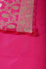 Fuchsia Pink Zari Woven Banarasi Silk Saree