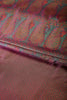 Wine Colour Silk Resham & Zari Woven Saree
