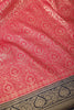 Cardinal Red & Navy Dual Toned Soft Silk Zari Woven Saree
