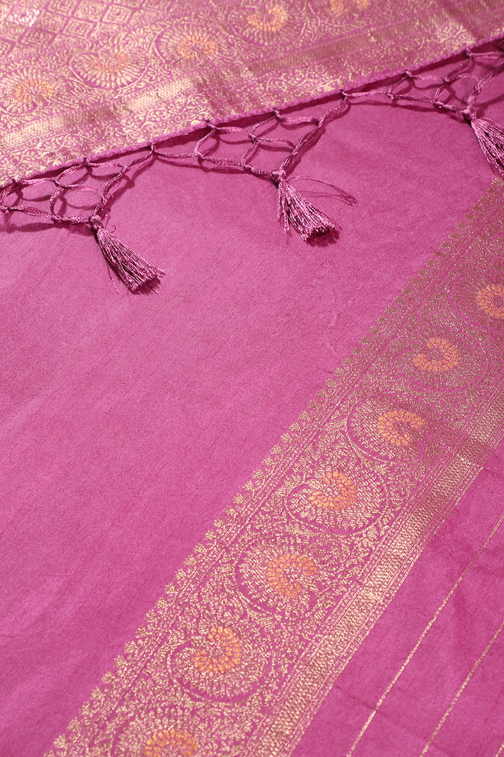 Bashful Pink Colour Zari Woven South Silk Saree