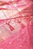 Pink Zari Woven South Silk Saree
