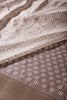 Dusty Mauve Colour Printed & Woven Cotton Silk Saree