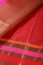 Magenta Pink Zari Woven Art Silk Saree
