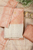 Blush Orange Color Tussar Silk Bandhani Printed Unstitched Suit Material