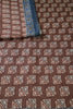 Brown Cotton Silk Printed Saree