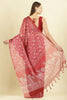 Maroon Kota Cotton Floral Jaal Printed Saree
