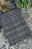 Blue Printed Spun Unstitched Suit Fabric