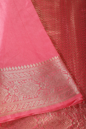 Solid Colour Silk Woven Sarees