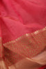 Pastel Red Woven Cotton Silk Saree