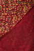 Wine Color Chiffon Floral Zari Border Printed Saree