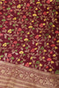 Wine Silk Resham & Zari Woven Saree