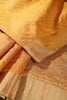 Mustard Zari Woven Silk Saree