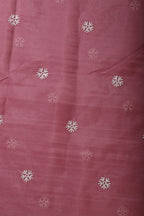 Light Maroon Tissue Resham Embroidered Saree