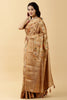 Beige Color Chanderi Woven Saree