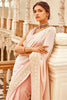 Pink Colour Georgette Embroidered Saree