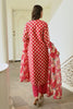 Fuchsia Pink Color Chanderi Printed Suit
