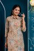 Grey Colour Printed Cotton Co-Ord Set