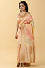 Peach Color Woven Georgette Saree