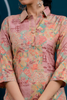 Pink Colour Printed Cotton Co-Ord Set
