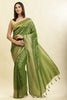 Green Lightweight Banarasi Silk Weaving Saree