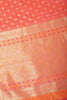 Coral Soft Silk Zari and Resham Woven Saree