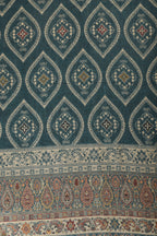 Teal Pashmina Digital Printed Unstitched Suit Material