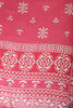 Dark Pink Floral Block Print Cotton Unstitched Suit Fabric