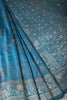 Muted Blue Color Art Silk Zari Woven Saree