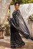 Black Sequins Embroidered Georgette Saree