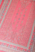 Baby Pink Pashmina Floral Printed Unstitched Suit Fabric