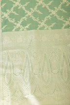 Teal & Gold Dual Toned Silk Woven Banarsi Saree