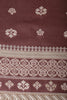 Brown Cotton Ajrakh Block Print Unstitched Suit Material