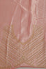Pink Color Pure Tissue Silk Saree with Zardozi & Sequence Handwork