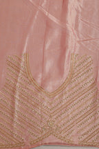 Pink Color Pure Tissue Silk Saree with Zardozi & Sequence Handwork