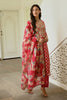 Fuchsia Pink Color Chanderi Printed Suit